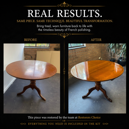 French Polishing Kit Complete Shellac Finishing Kit for Furniture Restoration