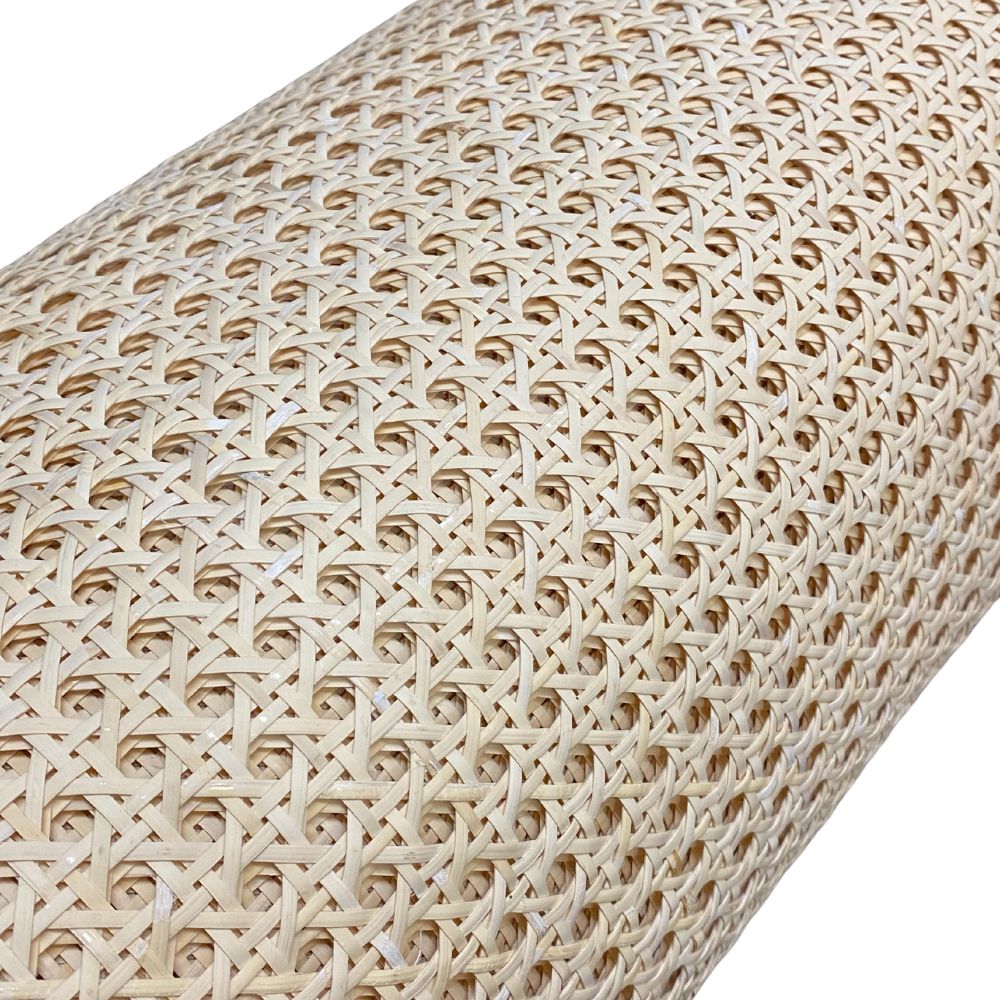 Rattan Cane Webbing Roll Bleached Hexagon White/cream Color